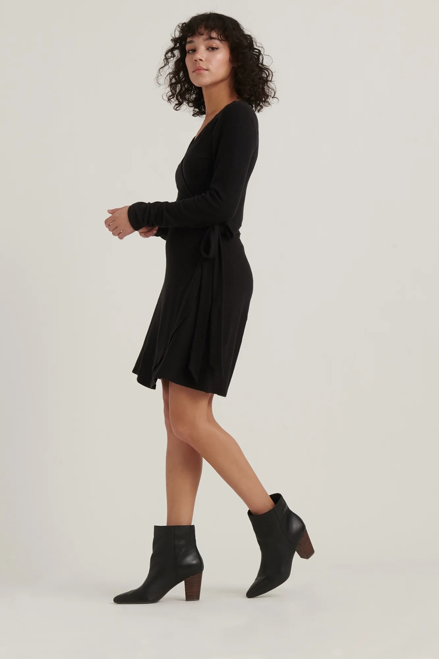 CLOUD JERSEY WRAP DRESS, image 3