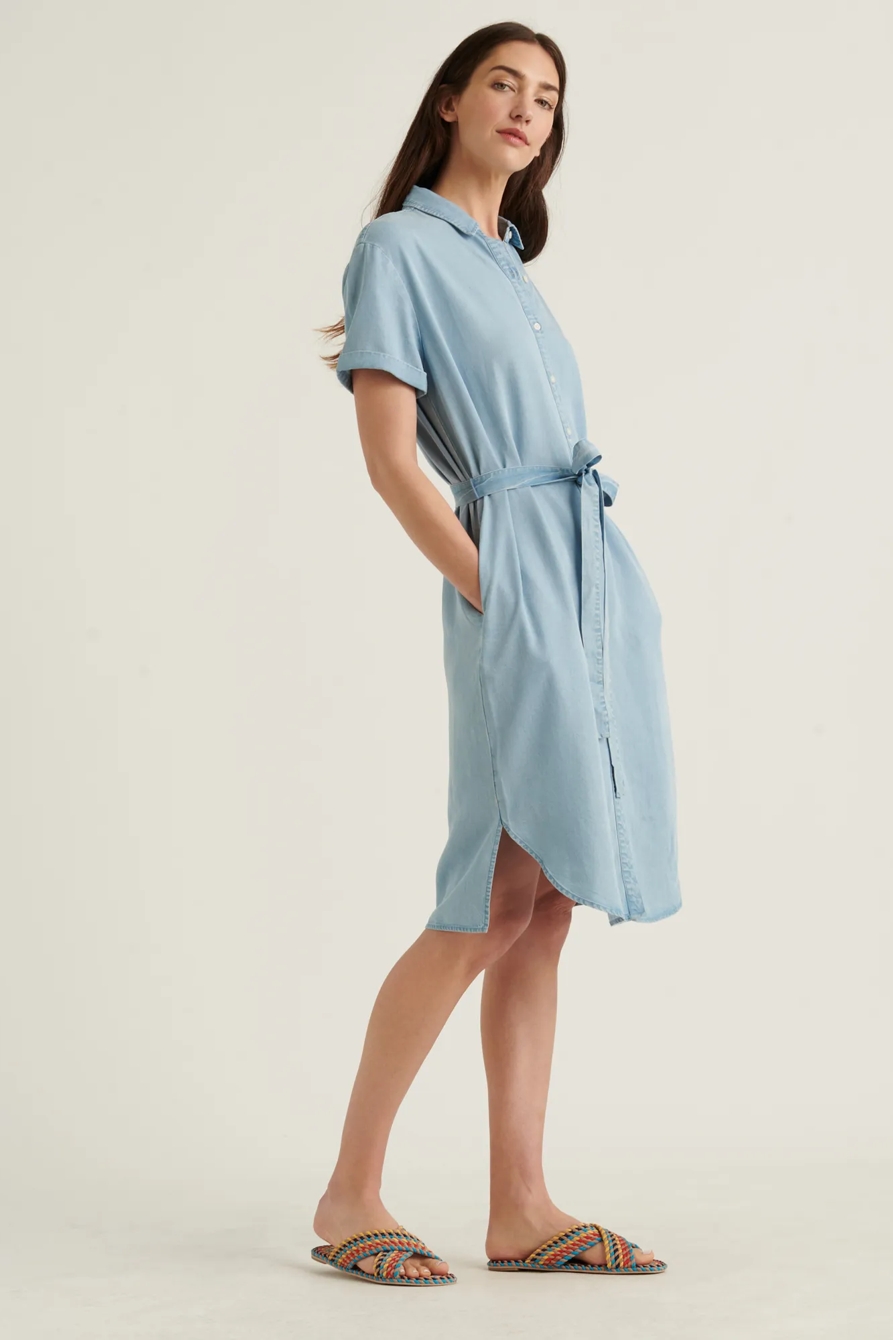 AVALON TENCEL SHIRT DRESS, image 2