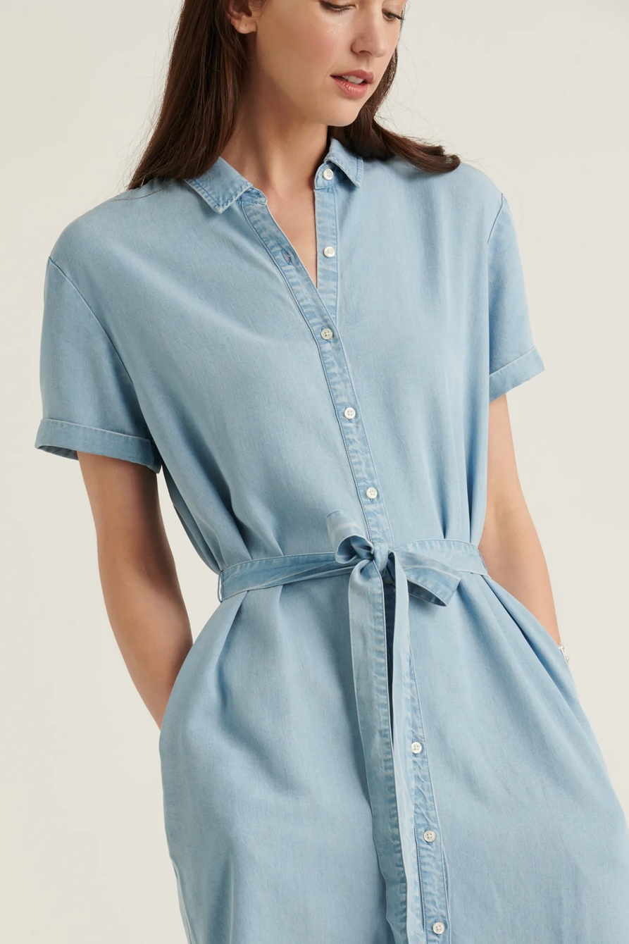 AVALON TENCEL SHIRT DRESS, image 4