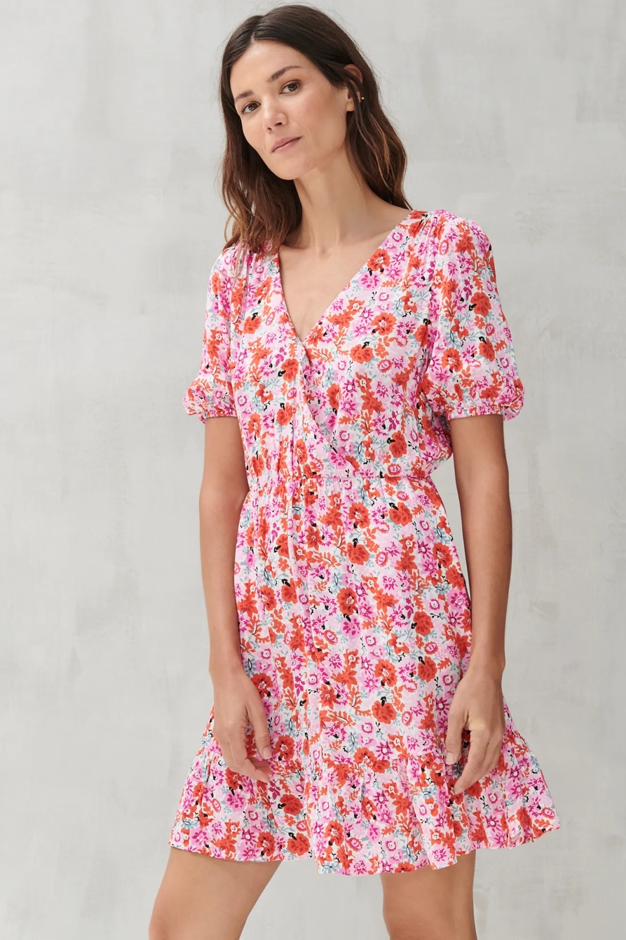 DITSY FLORAL MILA WRAP DRESS, image 5