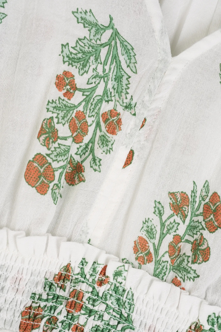 WOODBLOCK PRINTED LAUREL DRESS, image 2