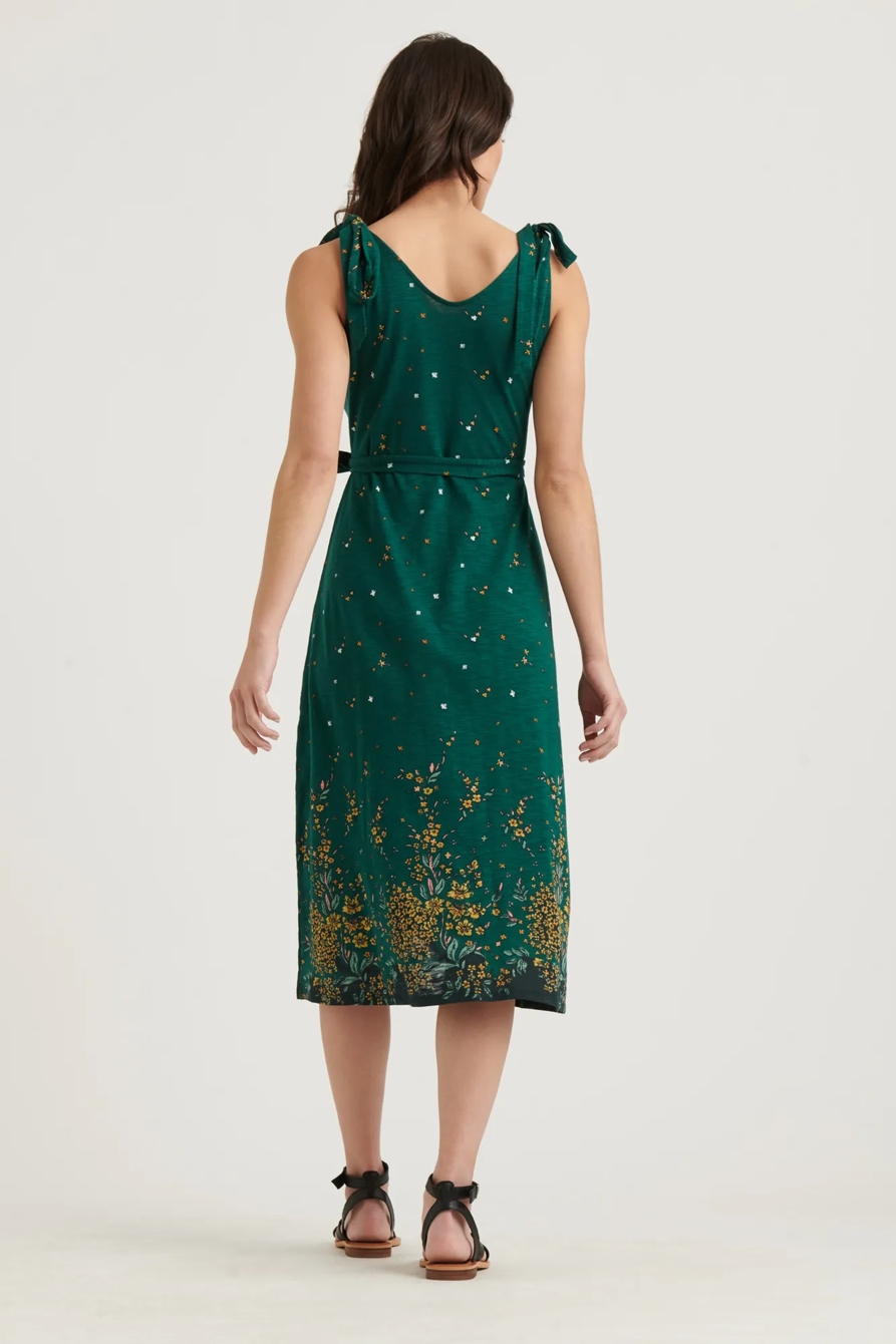 TIE SHOULDER WRAP DRESS, image 4