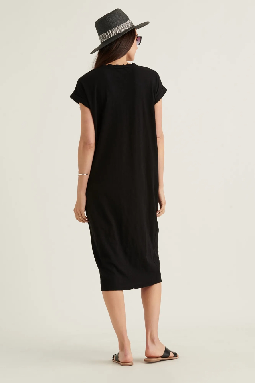 SIDE BUTTON KNIT DRESS, image 3