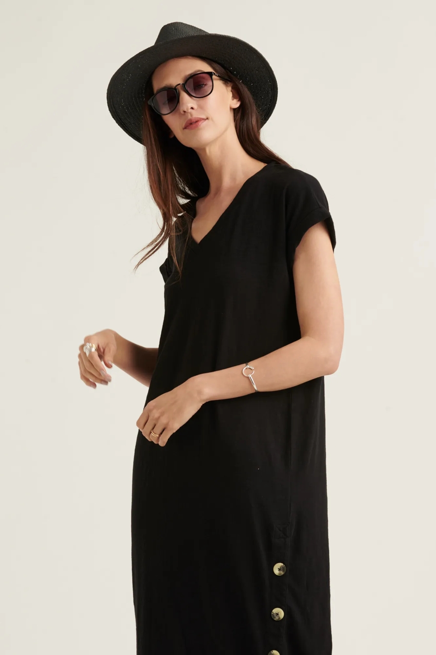 SIDE BUTTON KNIT DRESS, image 4