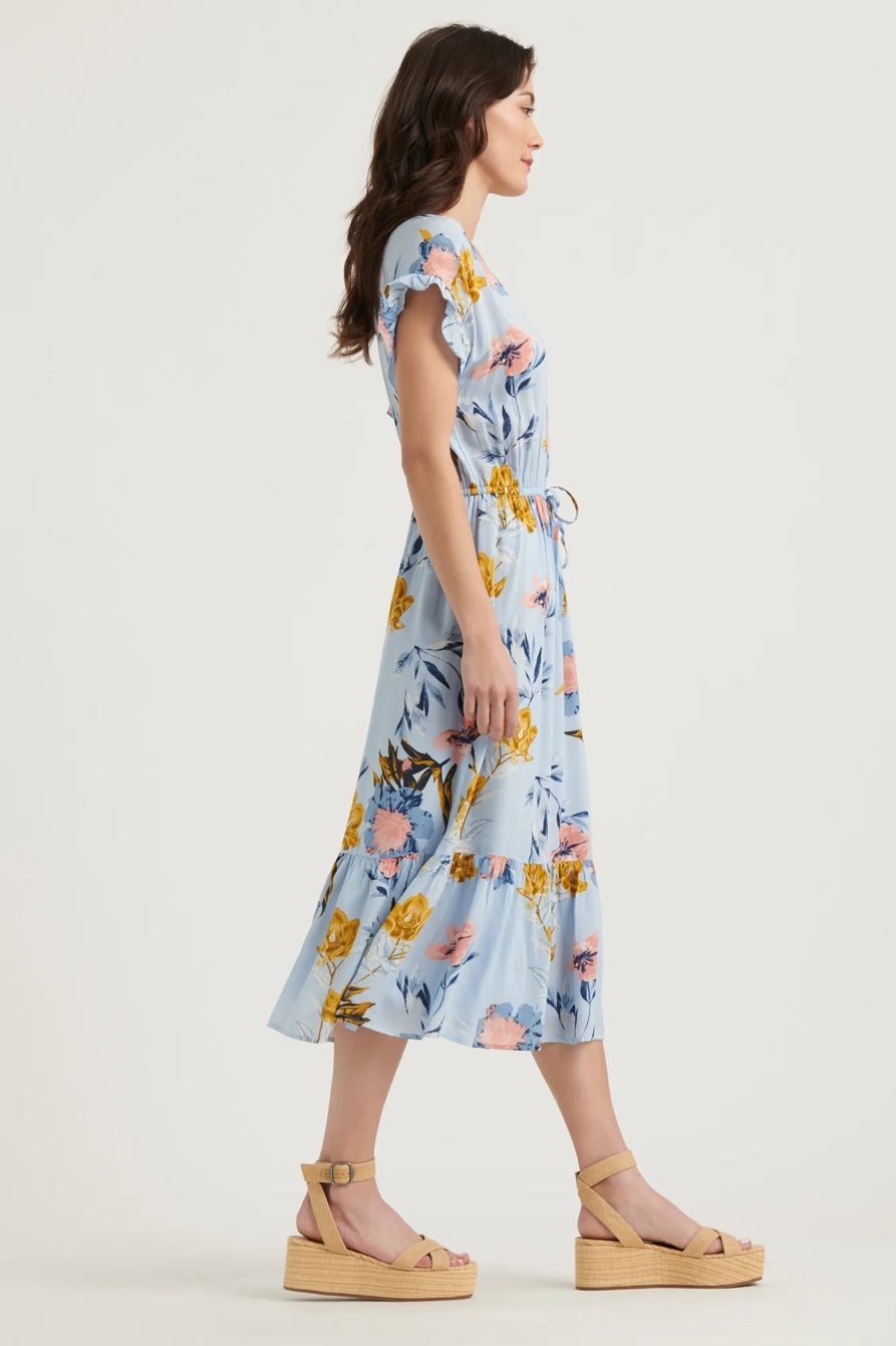 FLORAL PRINTED SILVY DRESS, image 2