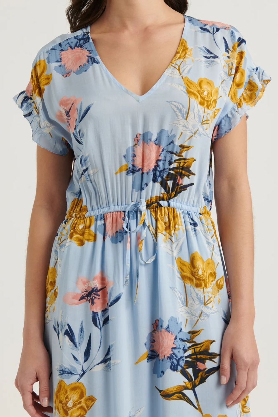 FLORAL PRINTED SILVY DRESS, image 4