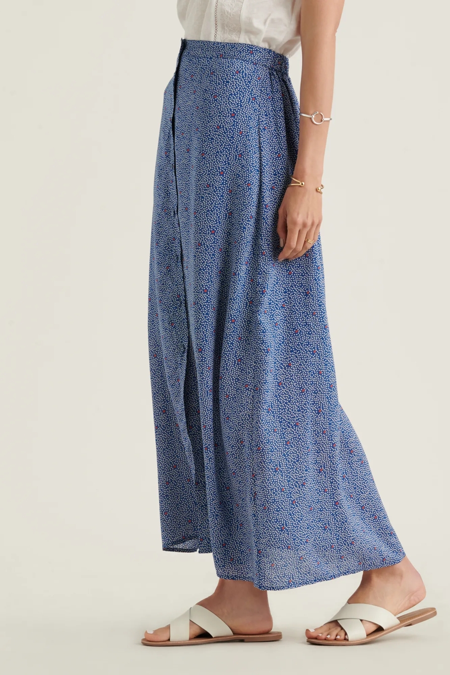 POLKA DOT BUTTON FRONT SKIRT, image 2