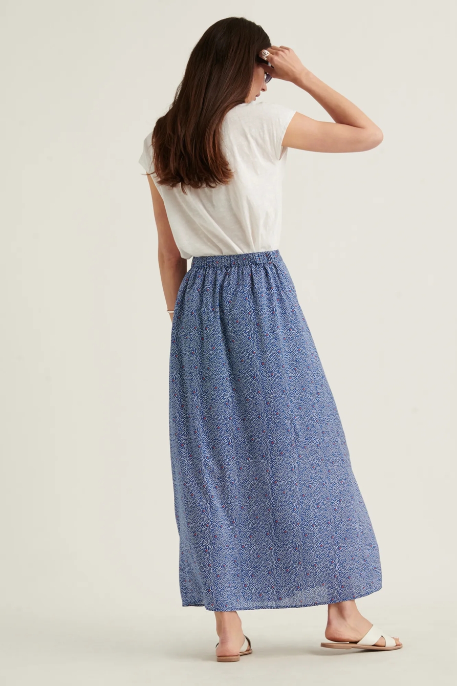 POLKA DOT BUTTON FRONT SKIRT, image 3