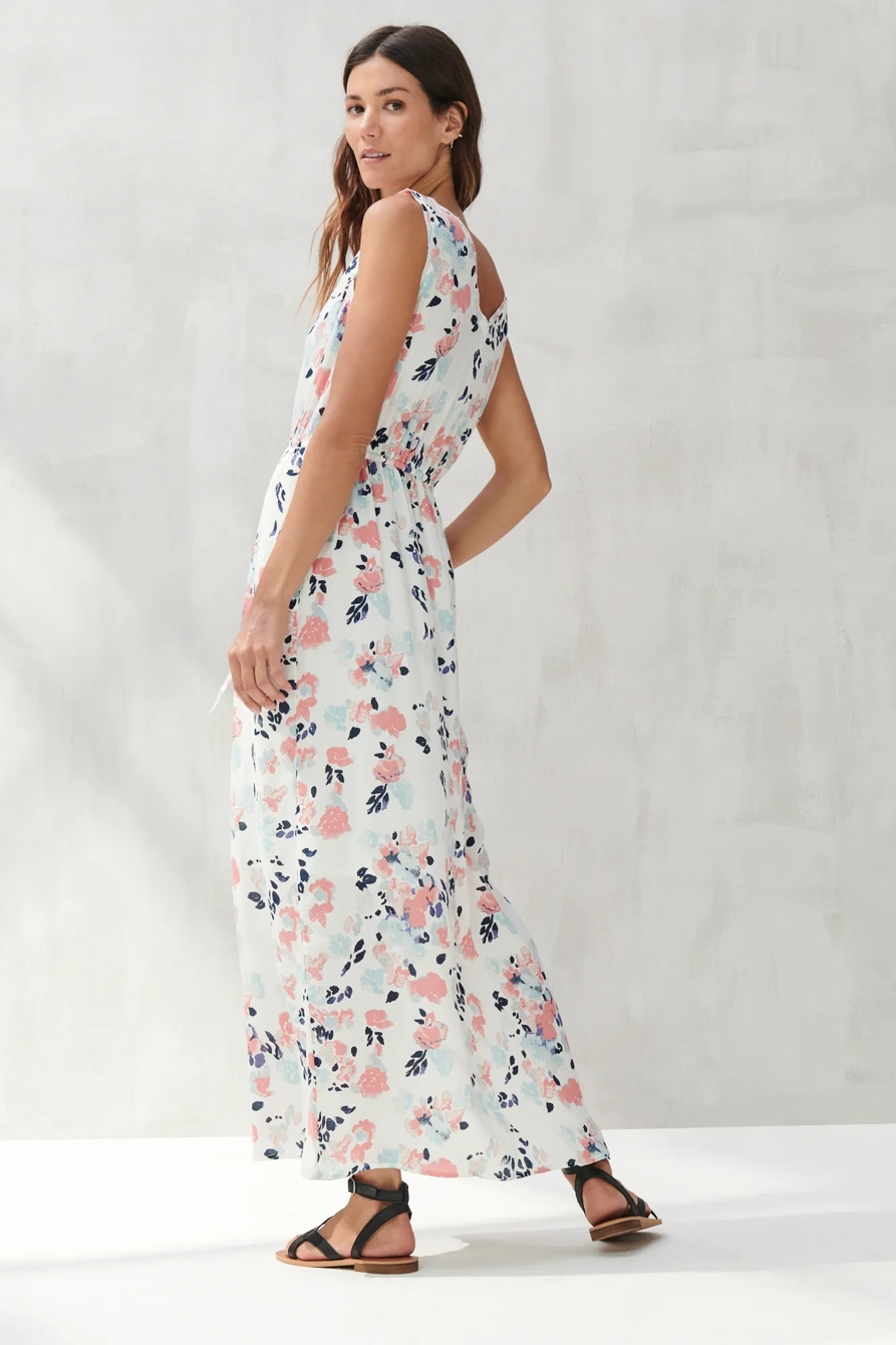 MAXI DRESS WITH TIE WAIST, image 3