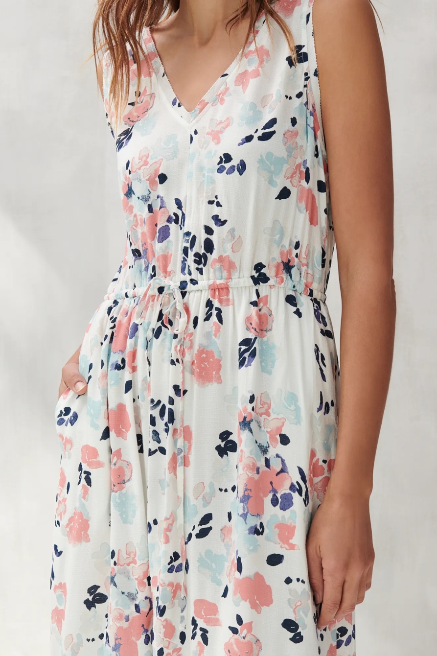 MAXI DRESS WITH TIE WAIST, image 4