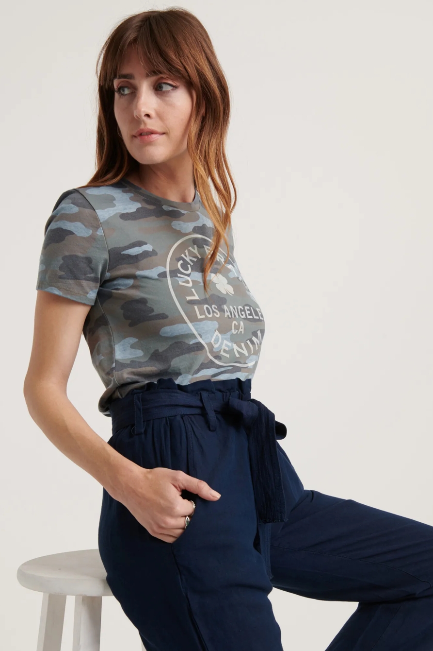 LUCKY BLUE CAMO TEE, image 4