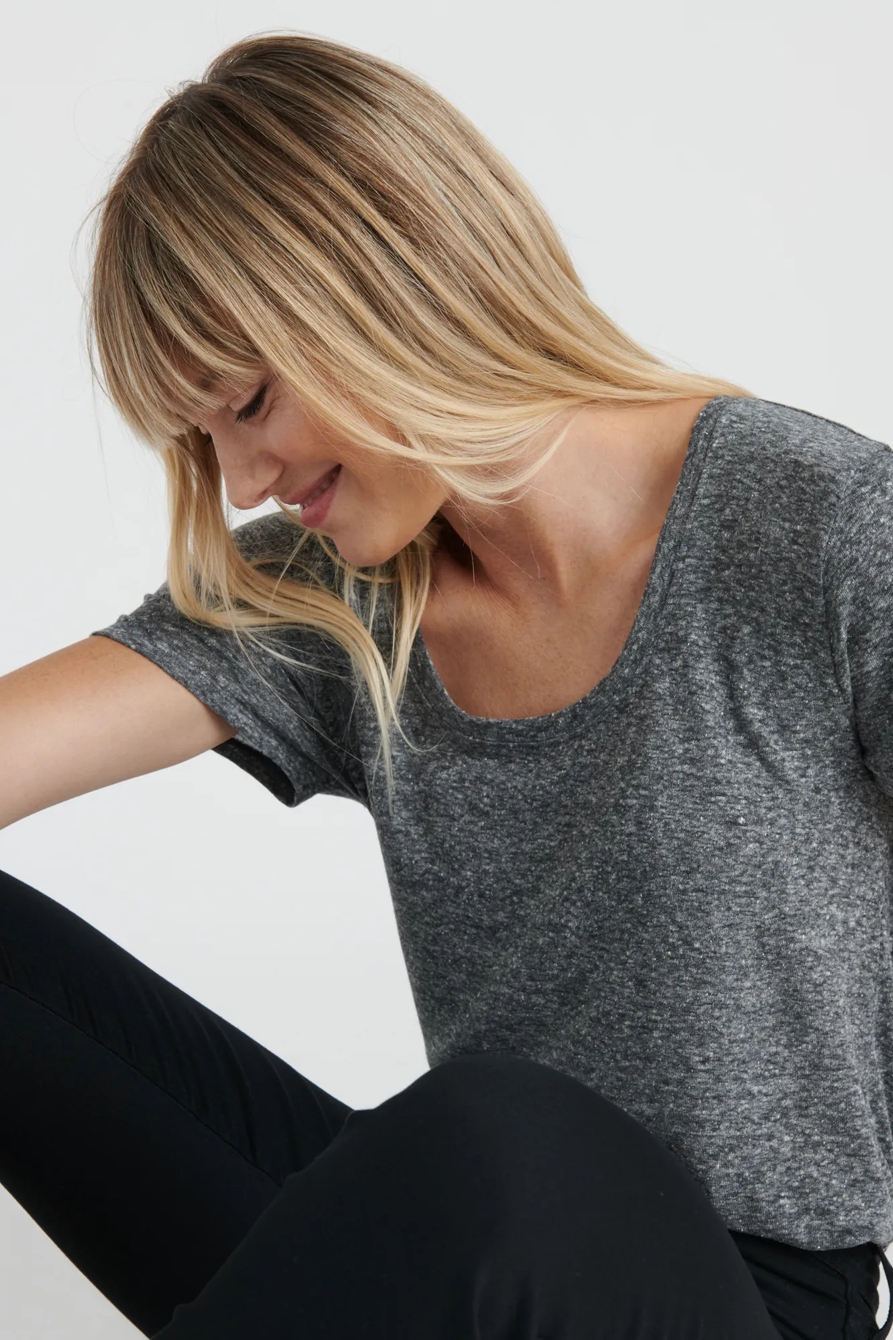 SCOOP NECK TEE, image 5