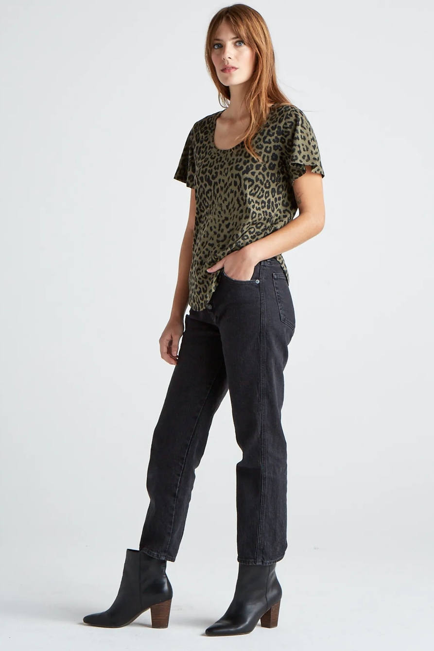 CHEETAH PRINT FLUTTER SLEEVE, image 2