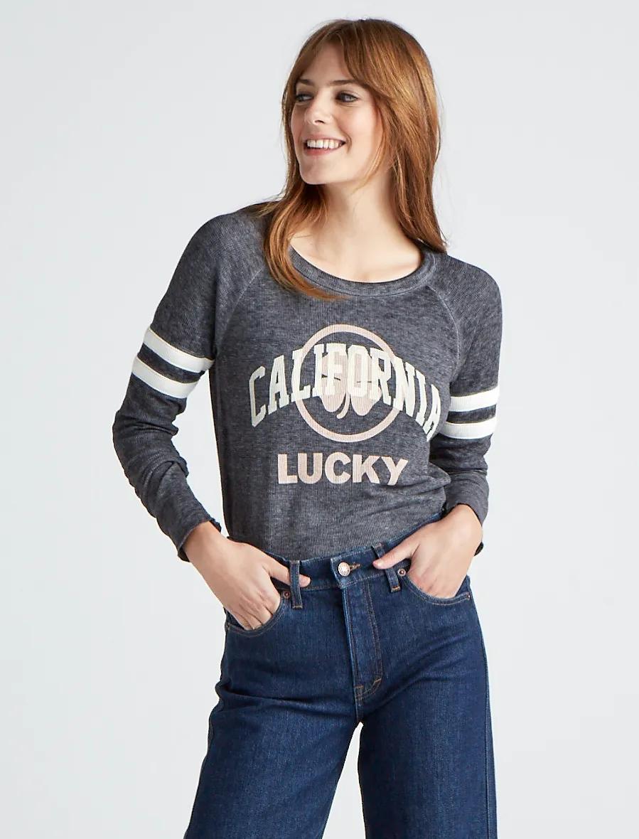 LUCKY CLOVER THERMAL TEE, image 1