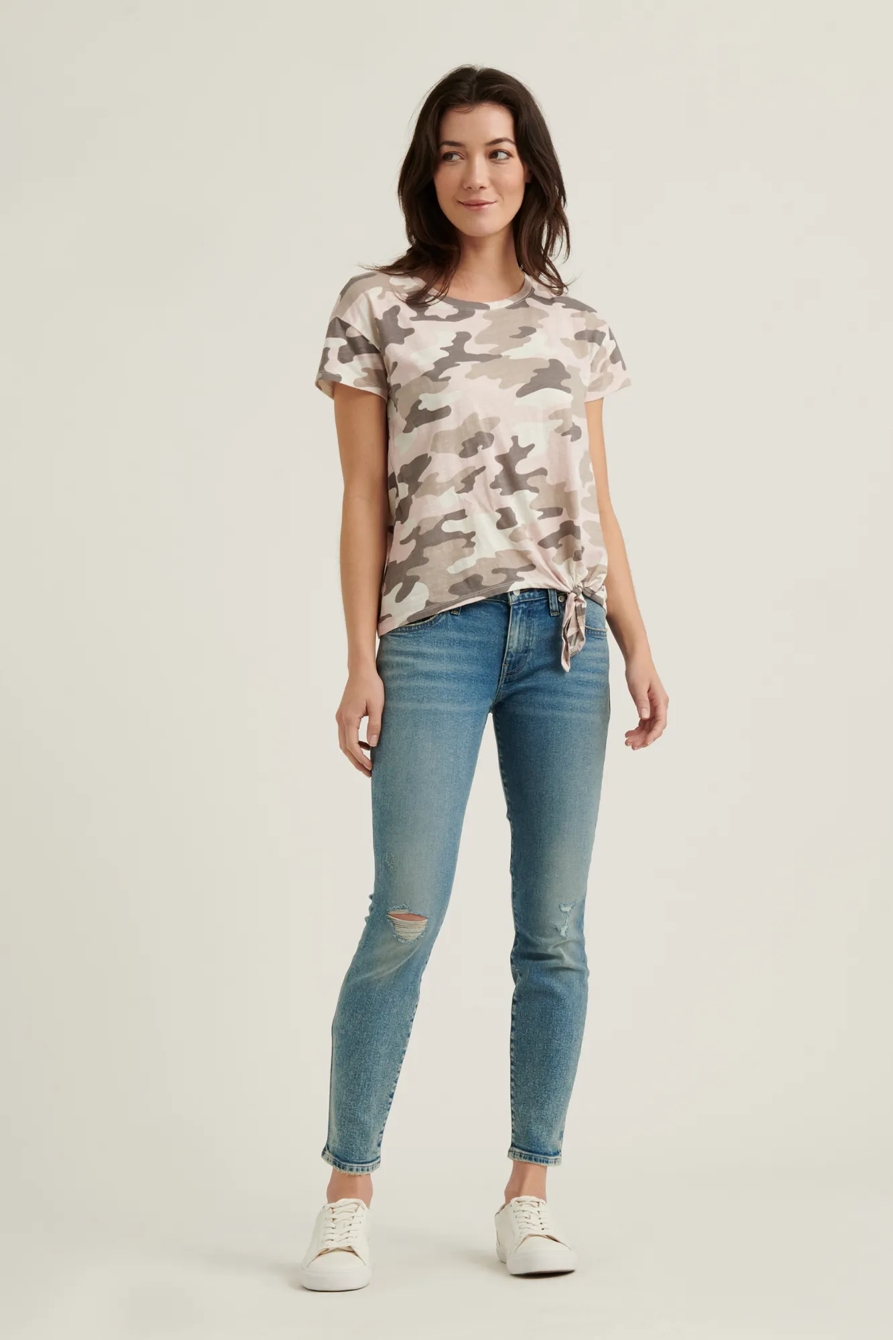 CAMO SIDE TIE TEE, image 2