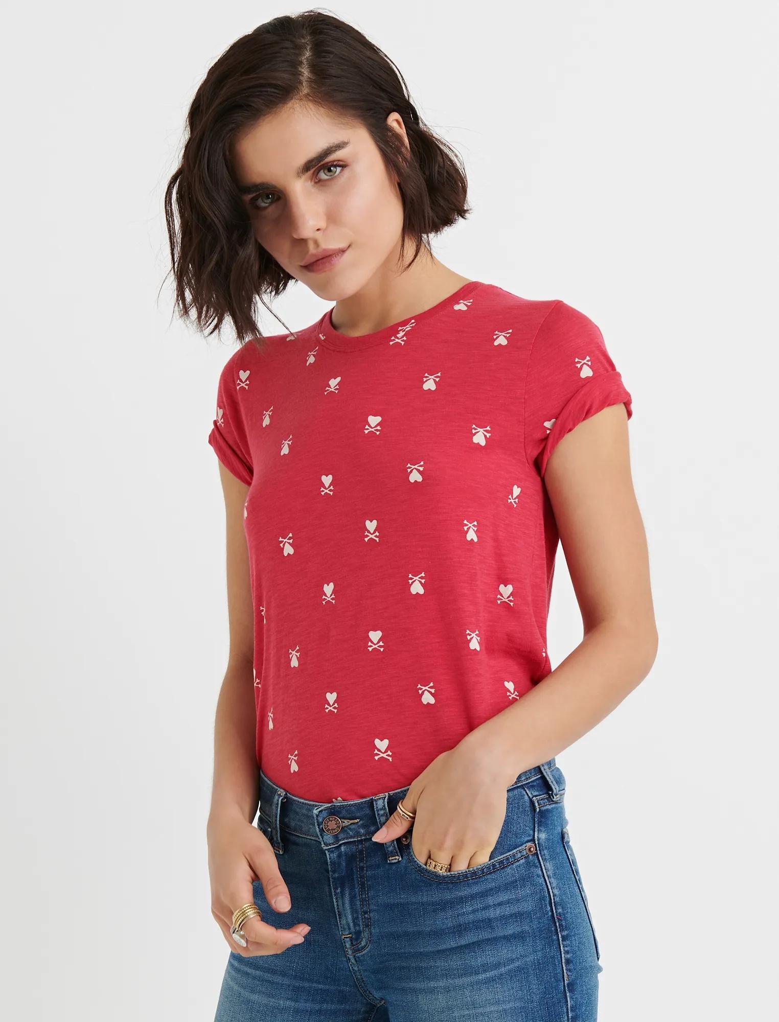 Short Sleeve CROSS MY HEART TEE, image 1