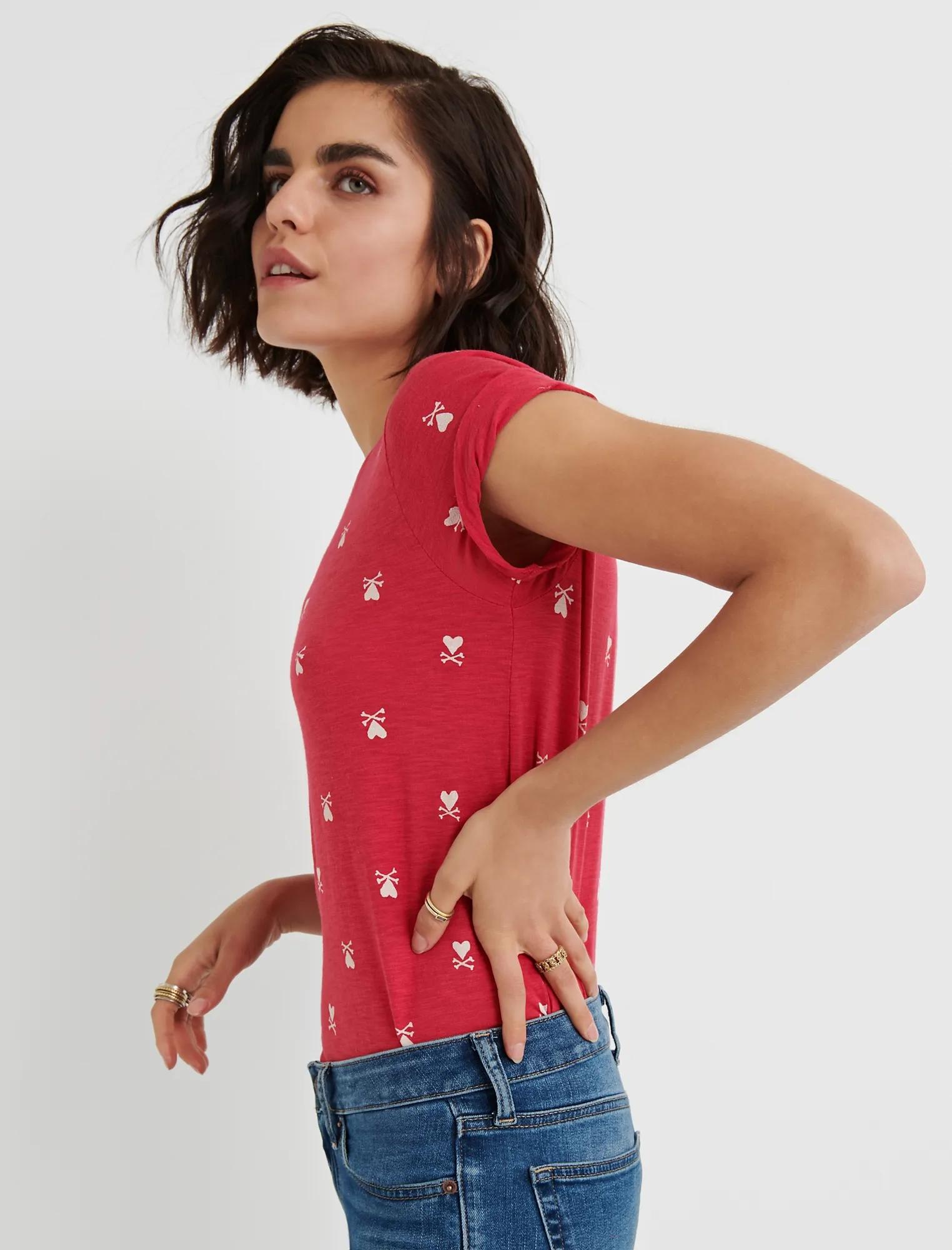 Short Sleeve CROSS MY HEART TEE, image 2