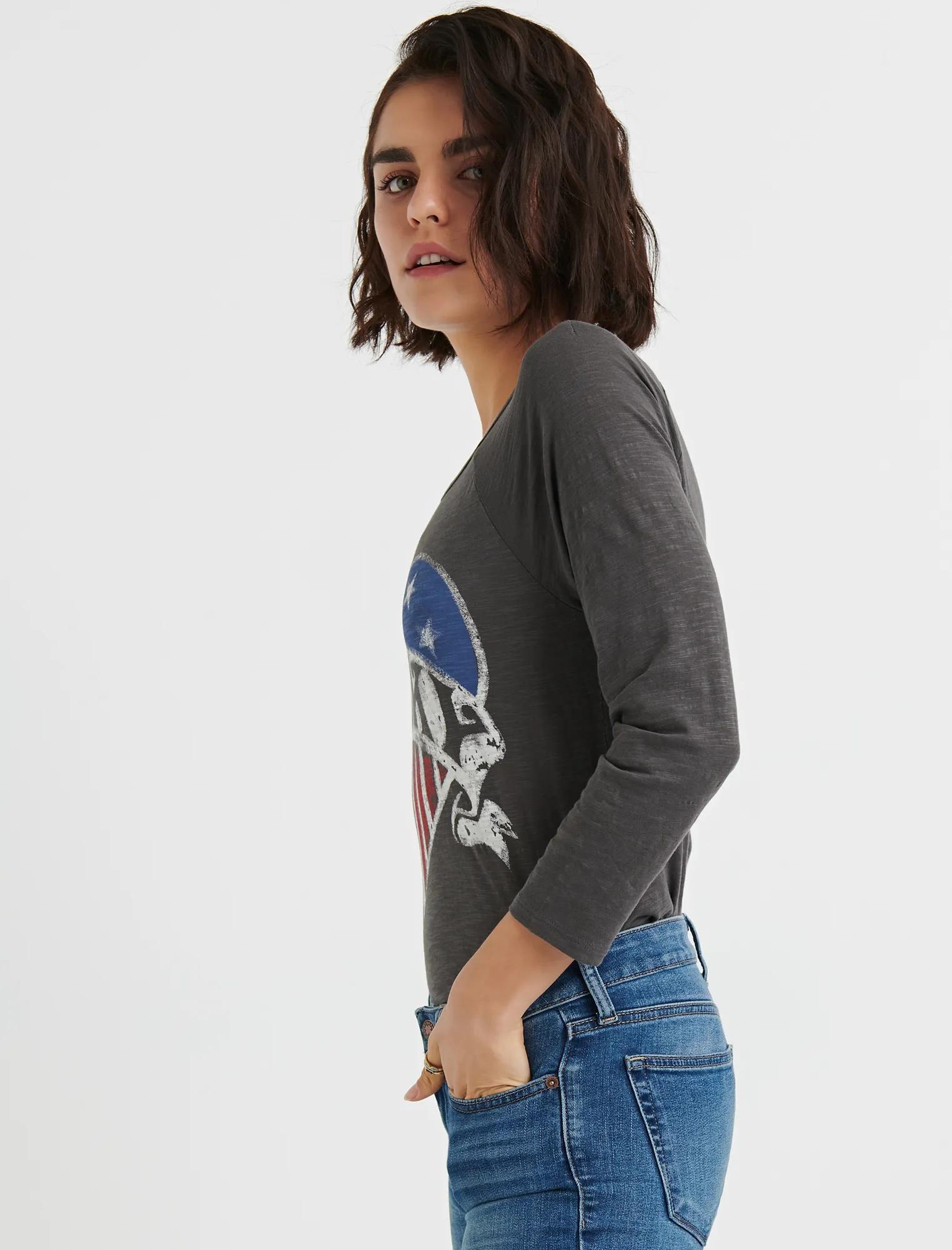 3/4 SLV AMERICAN HEART RAGLAN, image 2