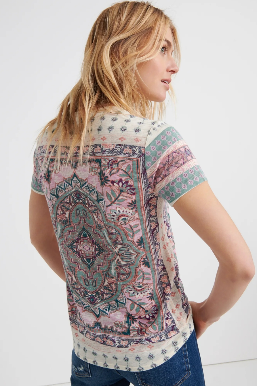FLORAL PAISLEY ALLOVER TE, image 3