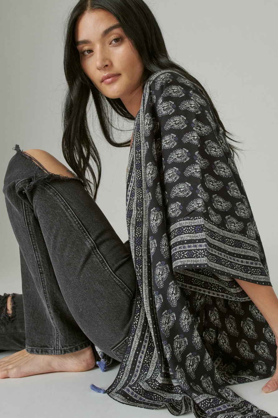 BORDER PRINT KIMONO, image 6