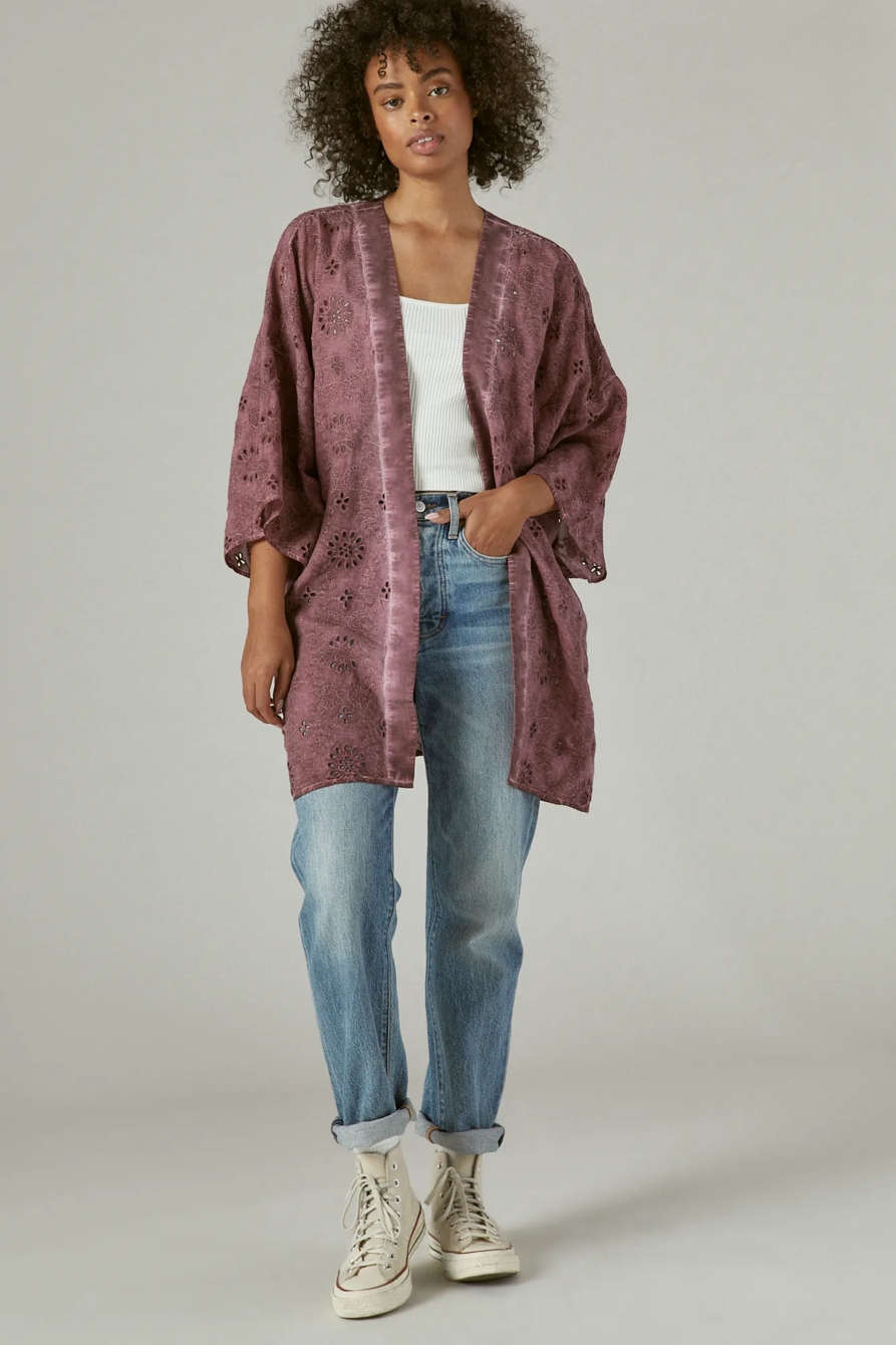 EYELET KIMONO, image 2