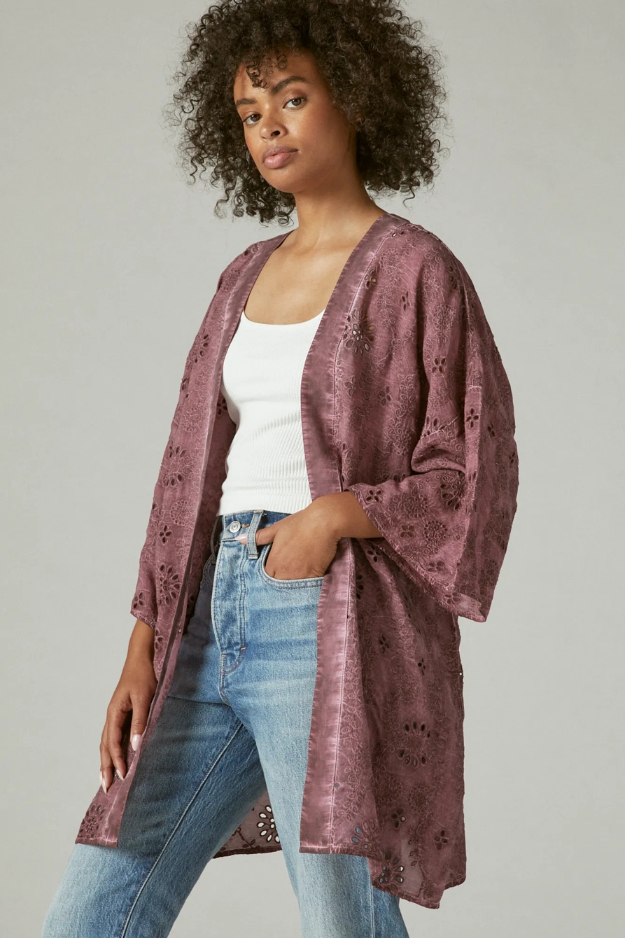 EYELET KIMONO, image 3
