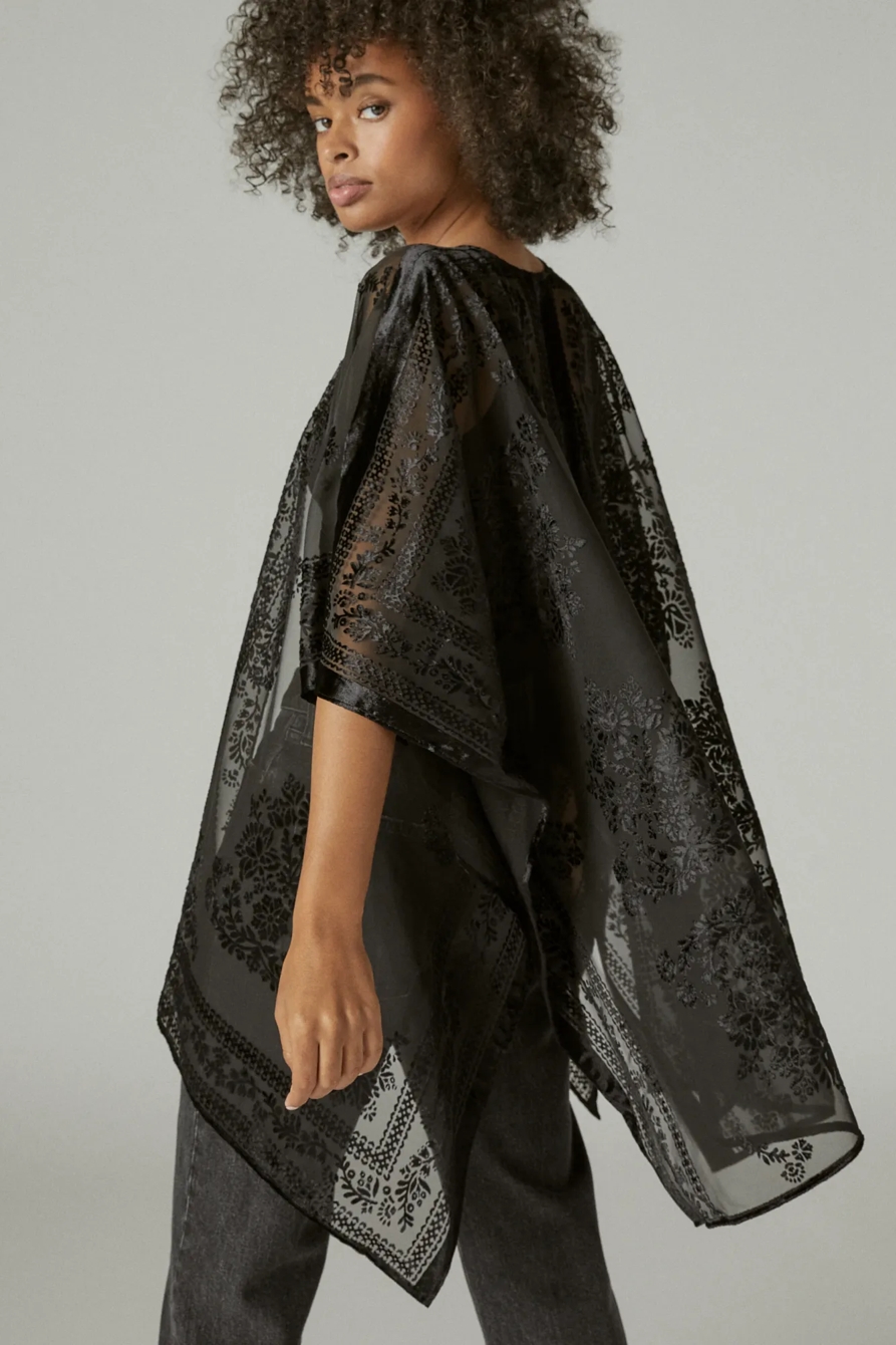VELVET BURNOUT KIMONO, image 4