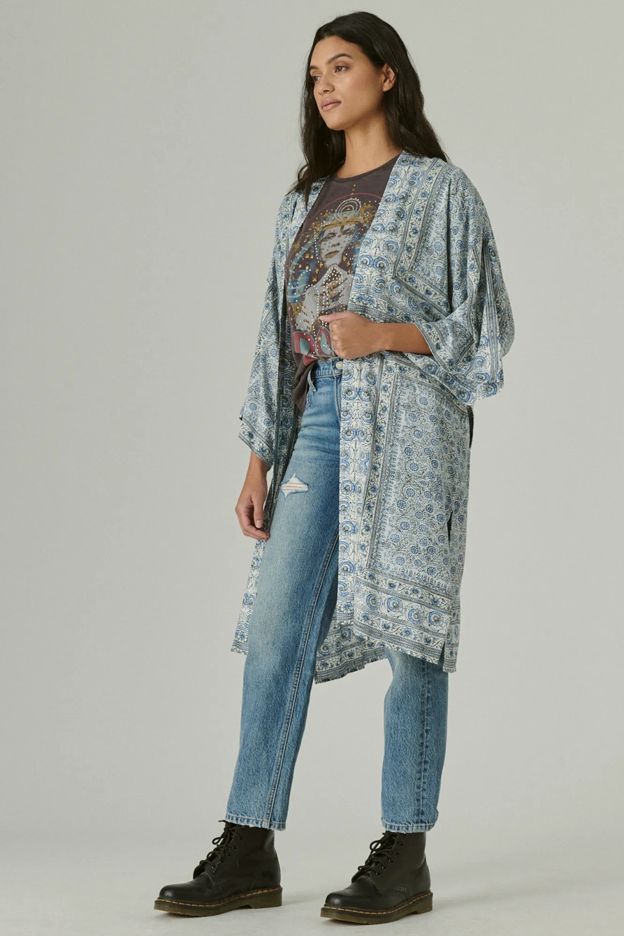 BANDANA PRINT MAXI KIMONO, image 2