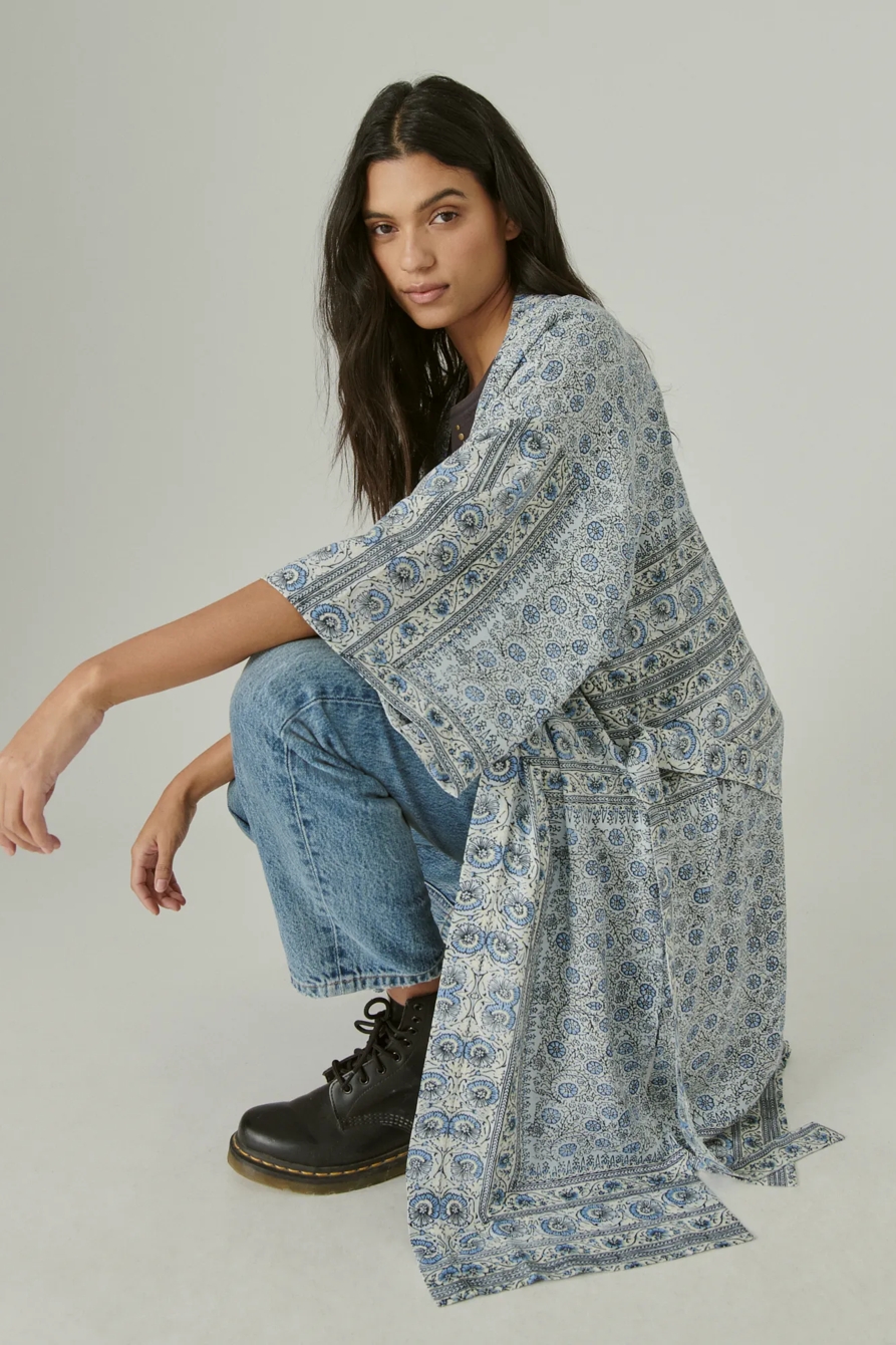 BANDANA PRINT MAXI KIMONO, image 5