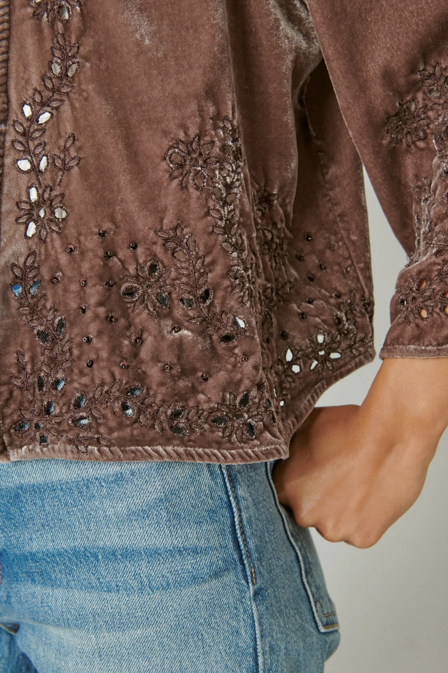 SHORT VELVET KIMONO, image 5