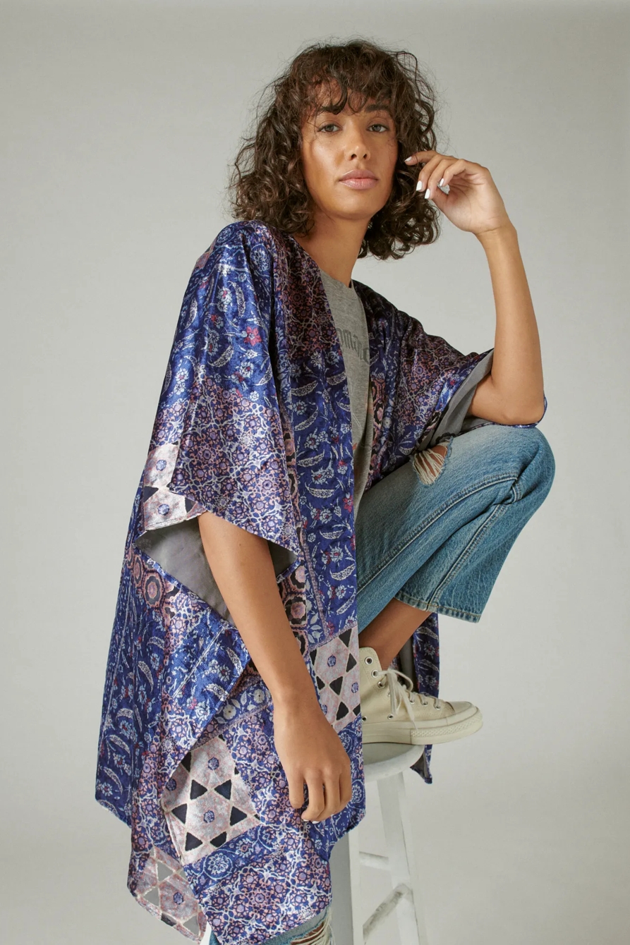 VELVET BURNOUT KIMONO, image 6