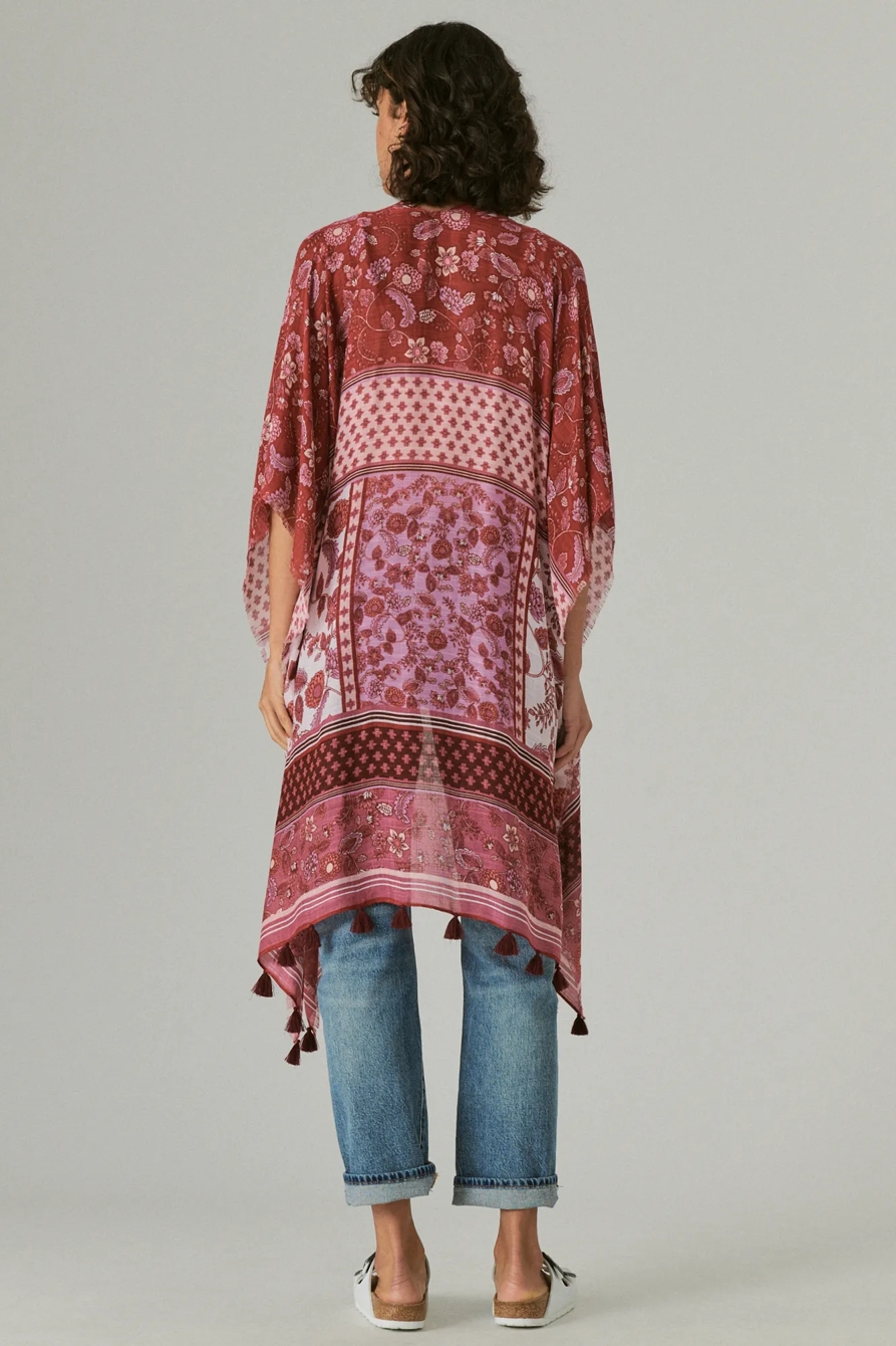 PRINTED TASSEL KIMONO, image 3