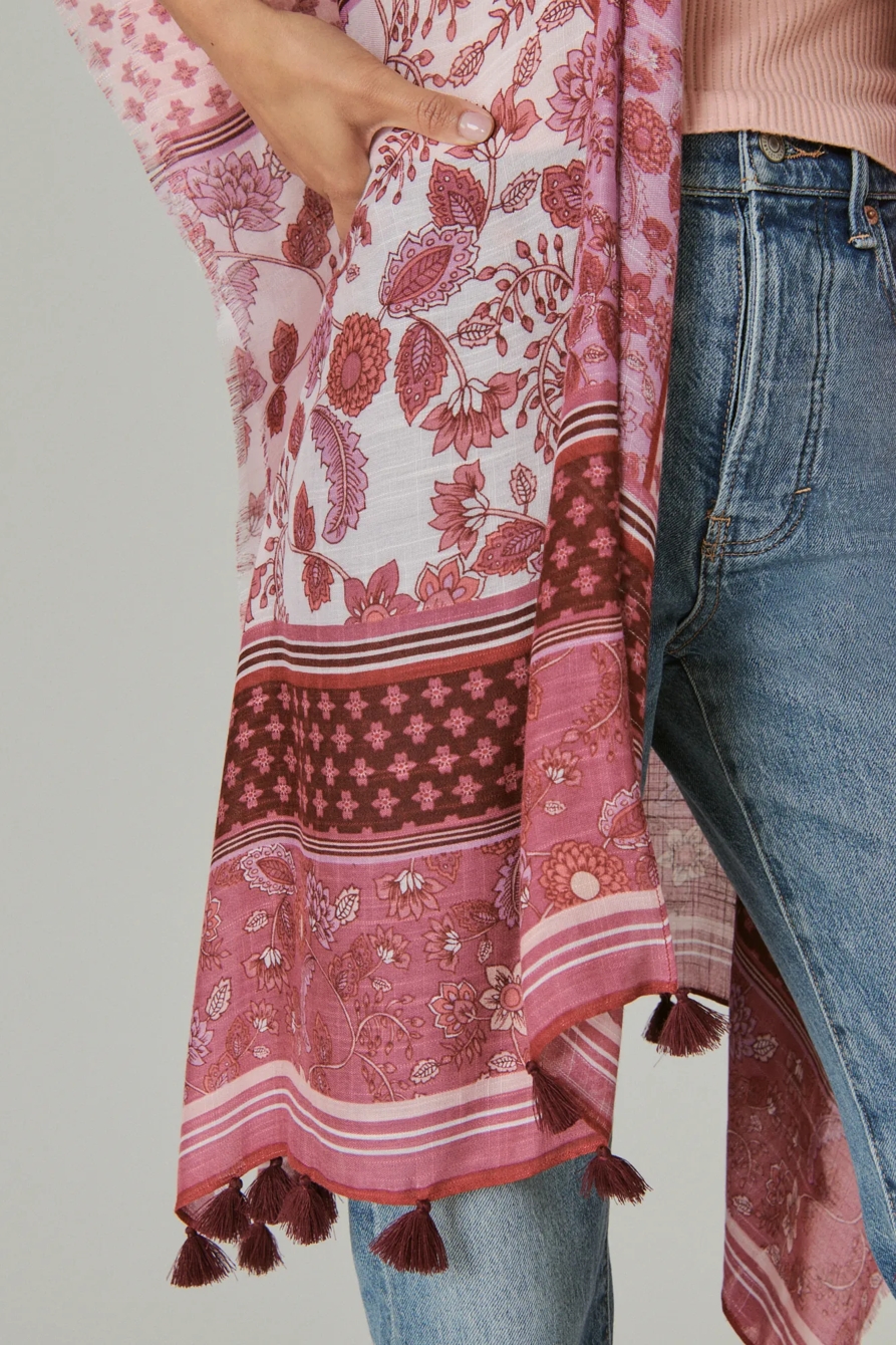 PRINTED TASSEL KIMONO, image 4