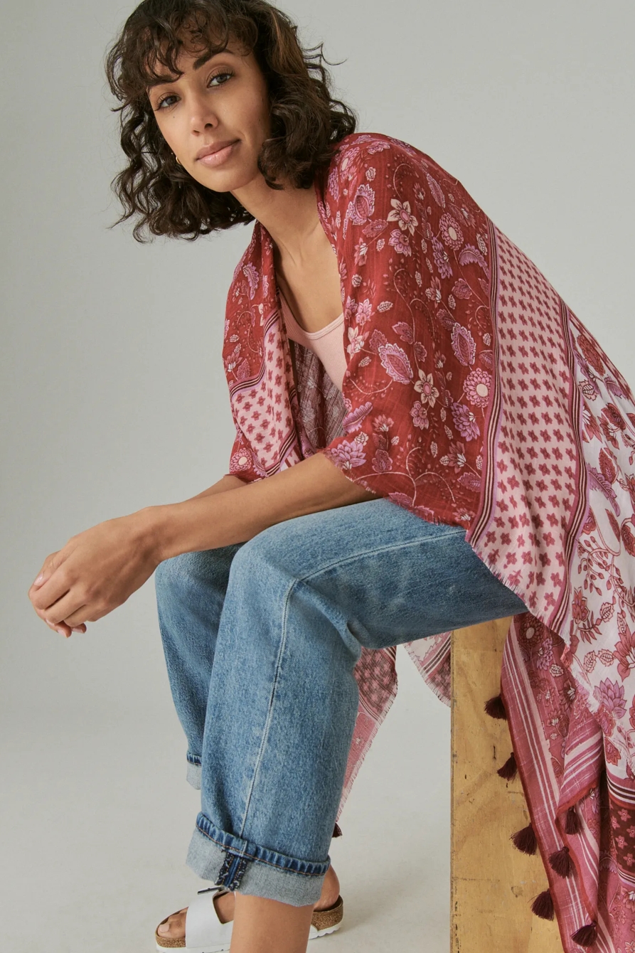 PRINTED TASSEL KIMONO, image 5