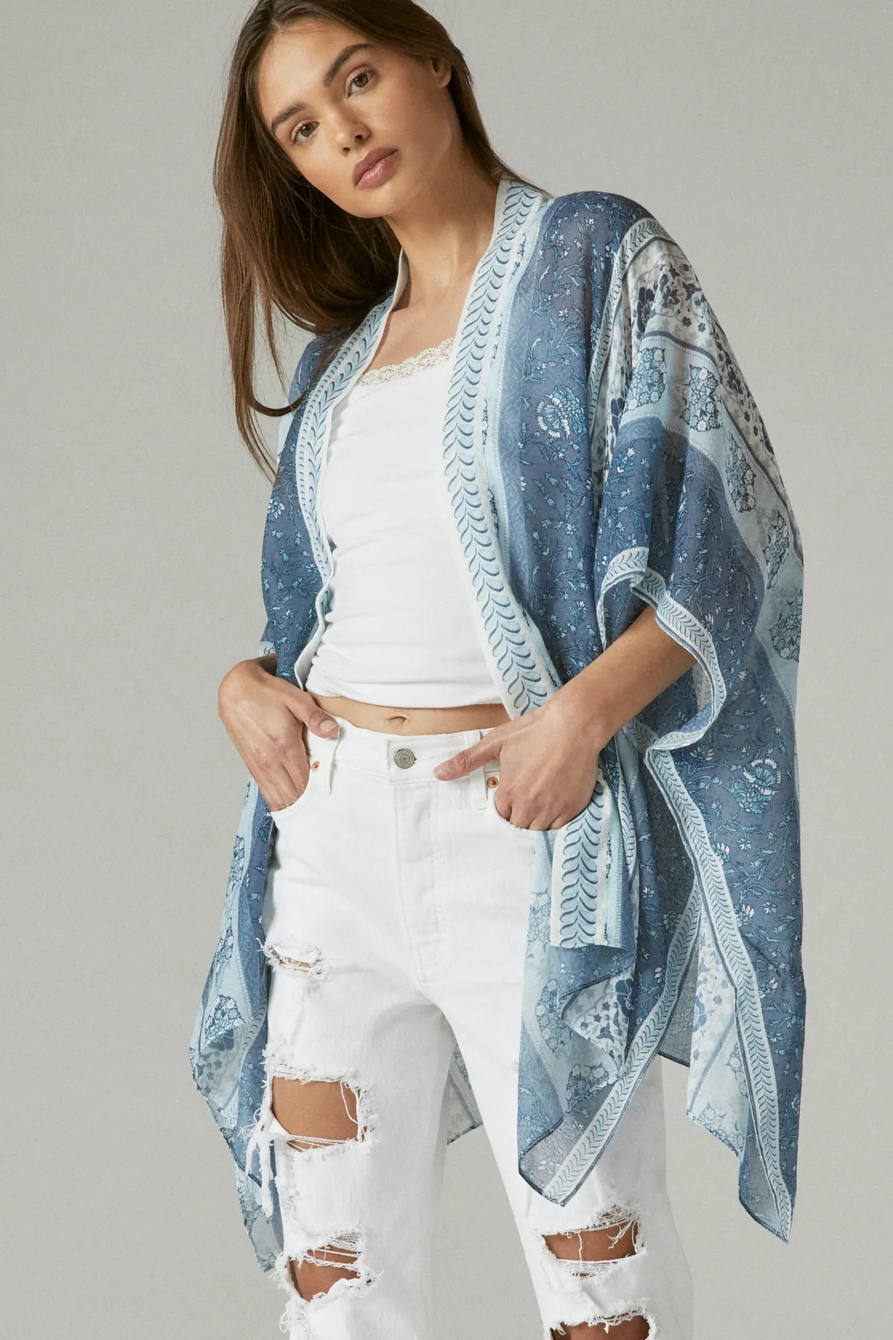 PRINTED LIGHTWEIGHT KIMONO, image 1