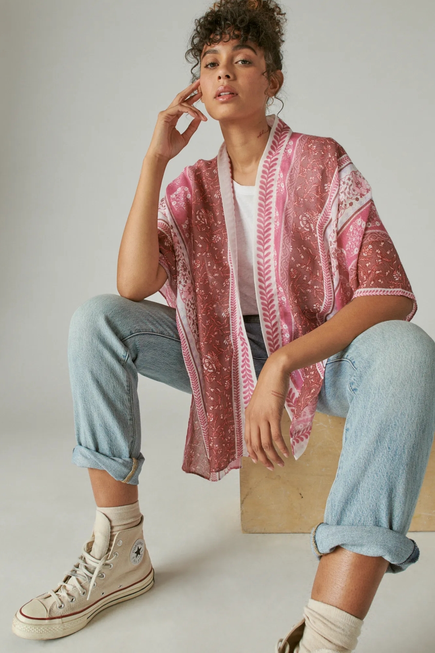 PRINTED LIGHTWEIGHT KIMONO, image 6