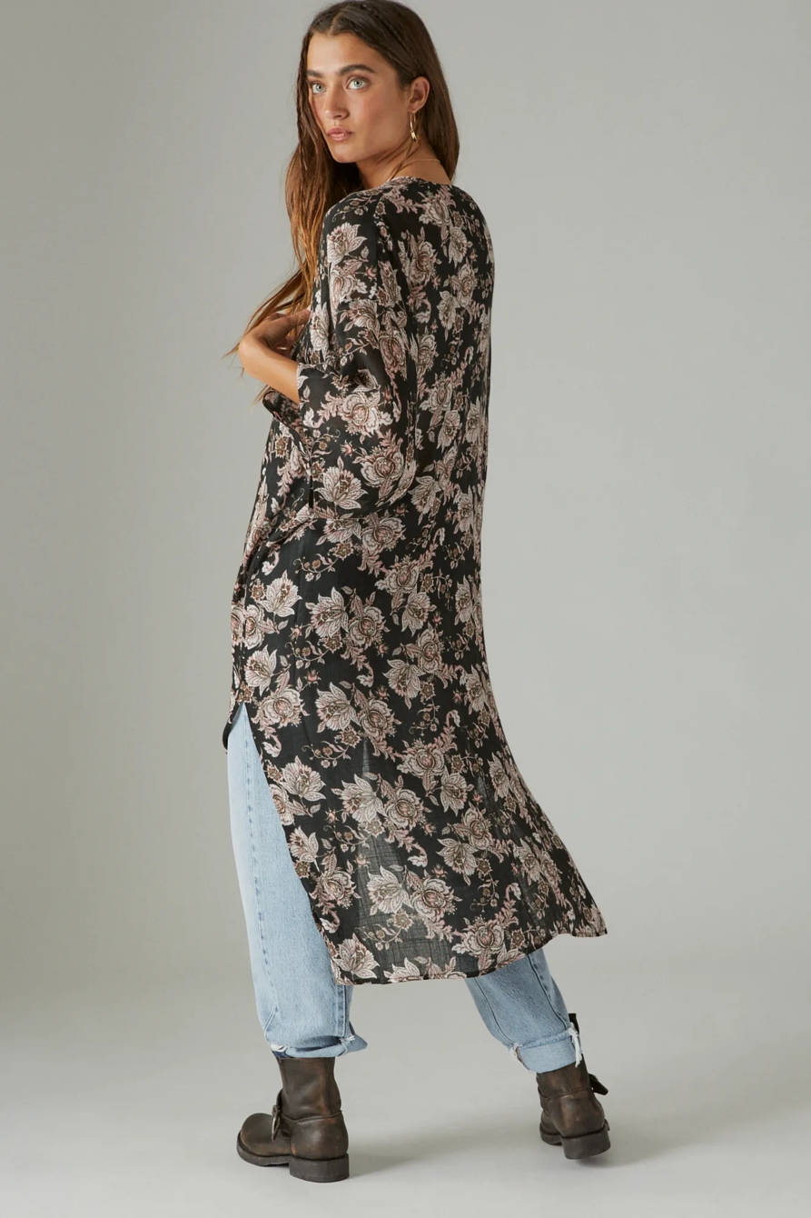 PRINTED DUSTER KIMONO, image 3