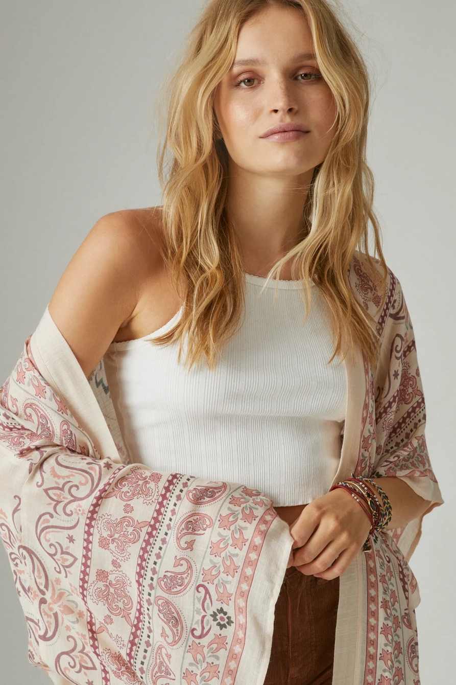 PRINTED DUSTER KIMONO, image 3
