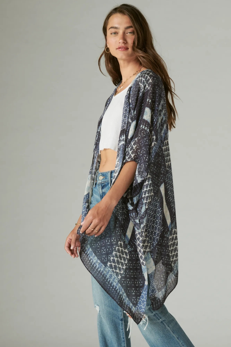 PATCHWORK LIGHTWEIGHT KIMONO, image 2