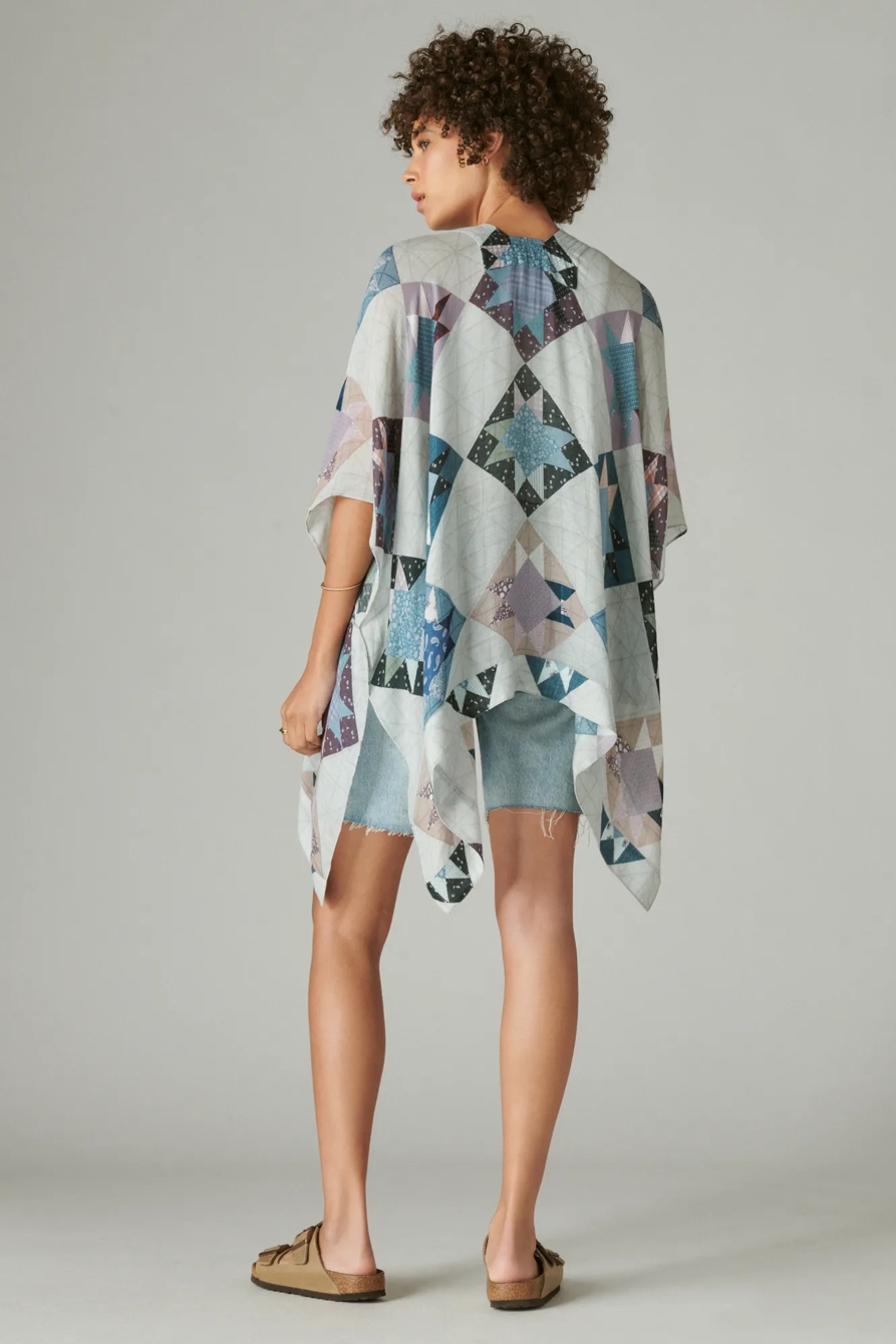 Laura Ashley Printed Patchwork Kimono, image 3