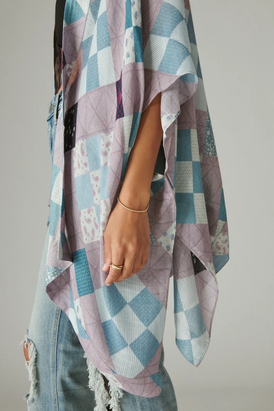 Laura Ashley Printed Patchwork Kimono, image 4