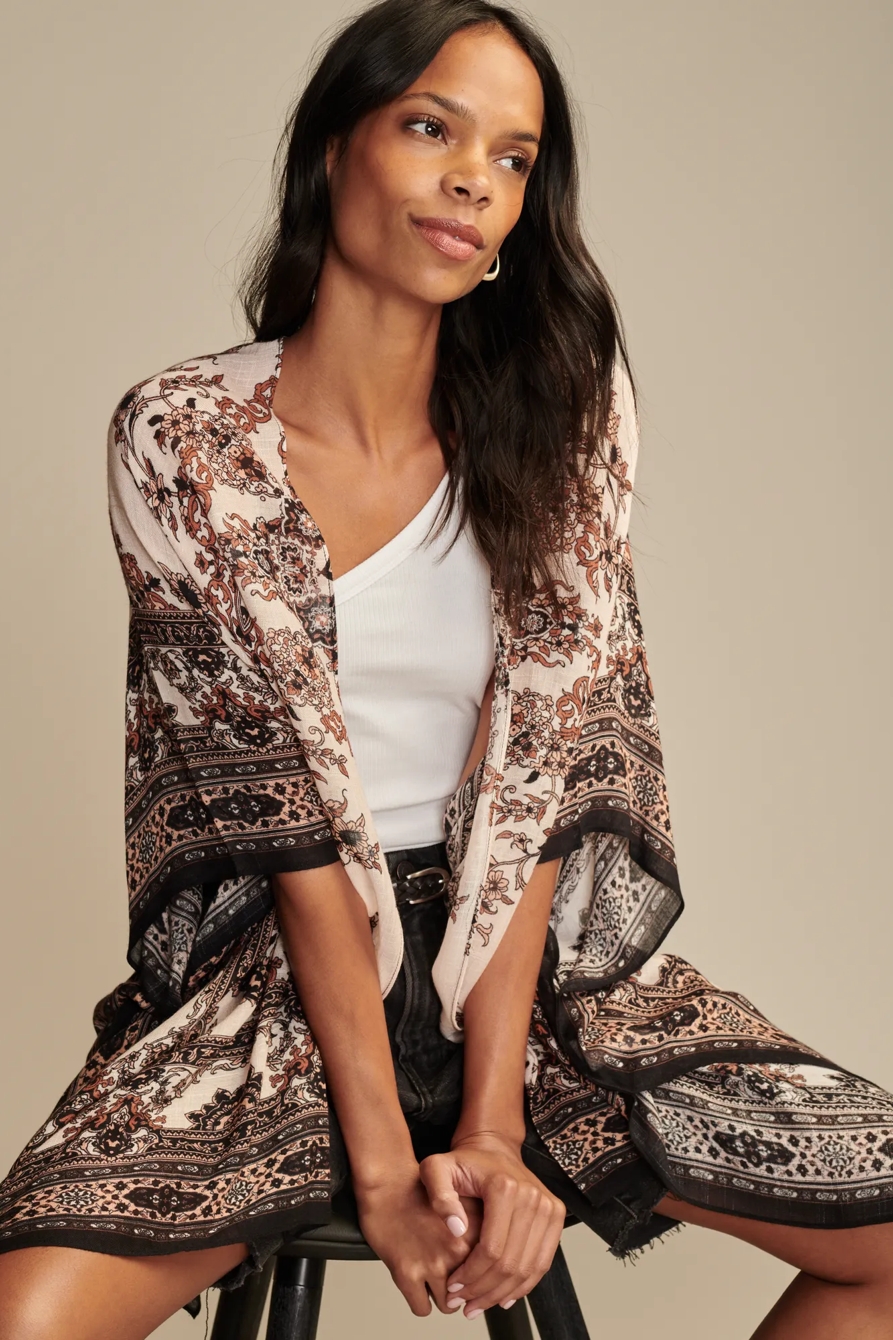 PRINTED EASY KIMONO, image 2