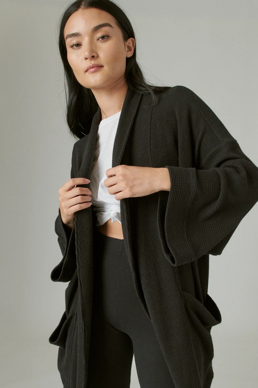 WAFFLE TEXTURED KIMONO, image 3