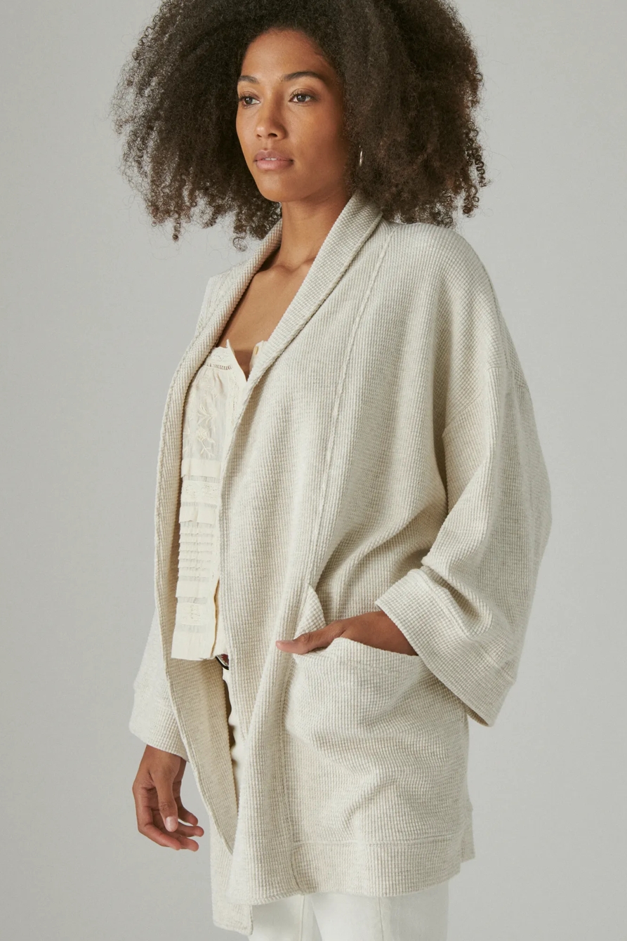 WAFFLE TEXTURED KIMONO, image 3