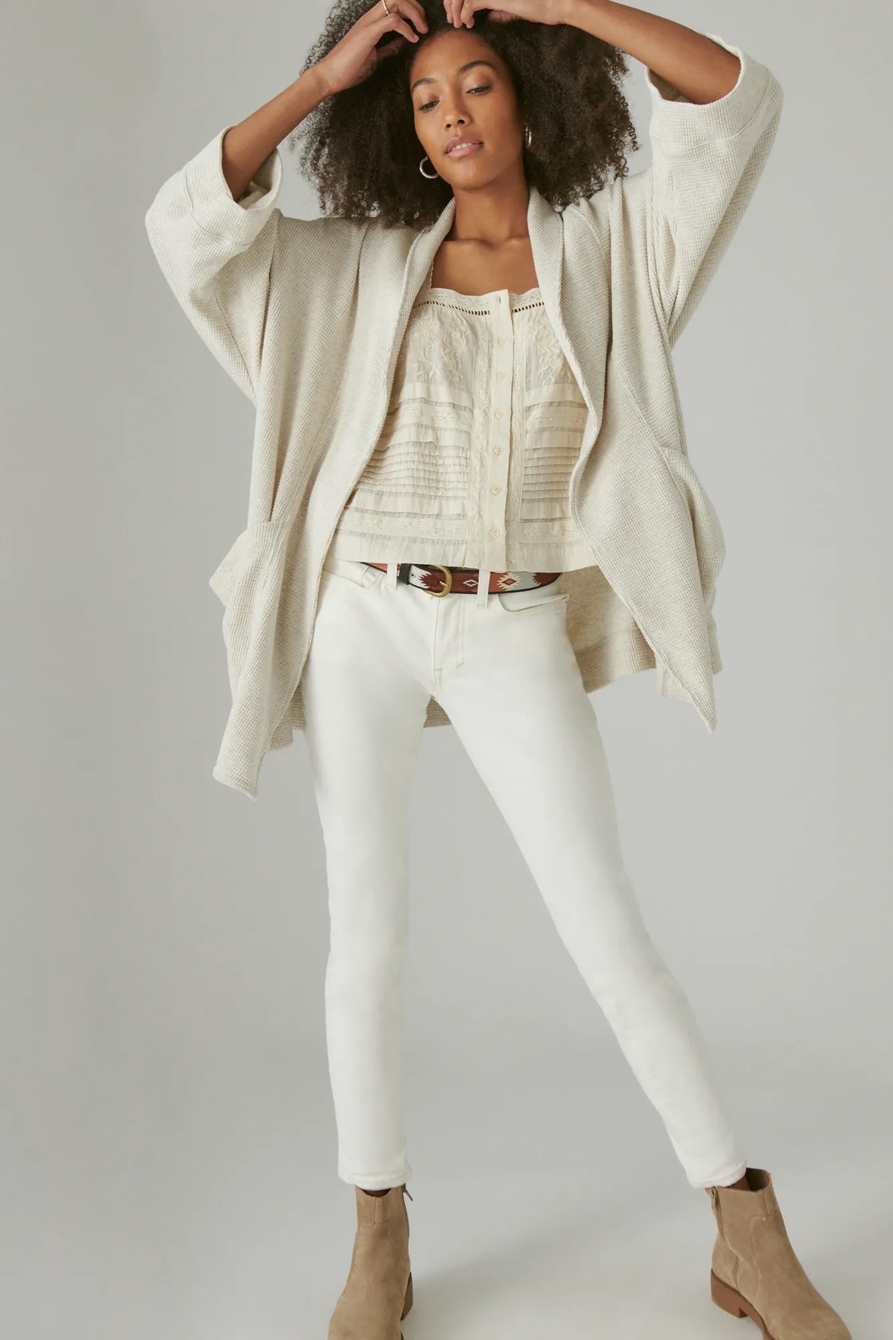 WAFFLE TEXTURED KIMONO, image 6