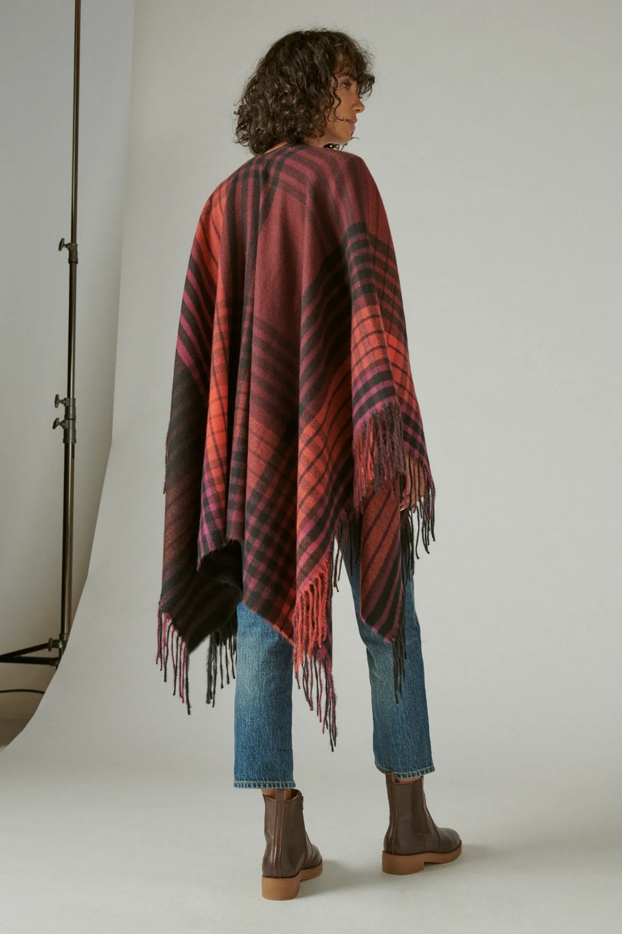 MULTI PLAID KIMONO, image 4