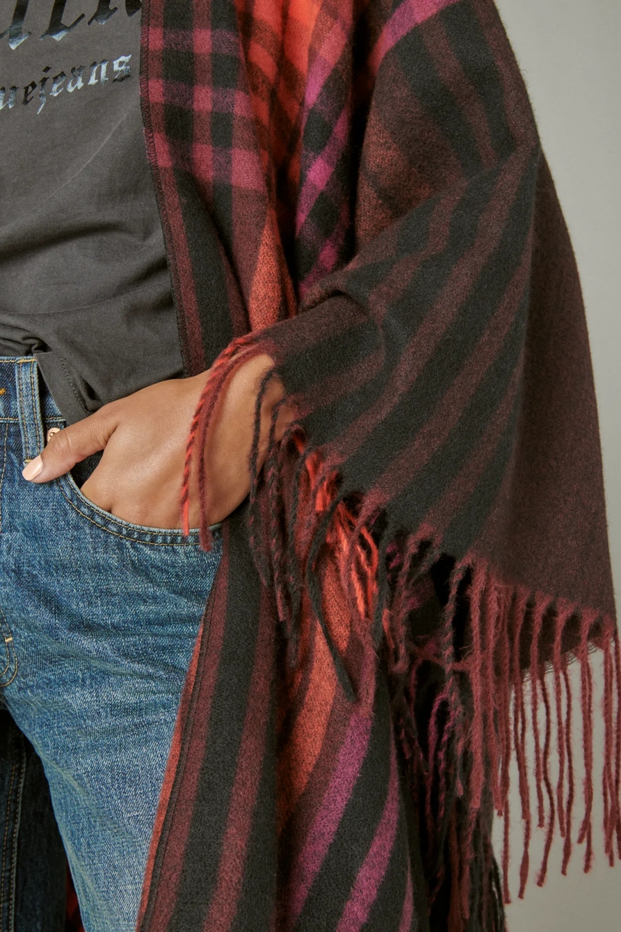 MULTI PLAID KIMONO, image 5