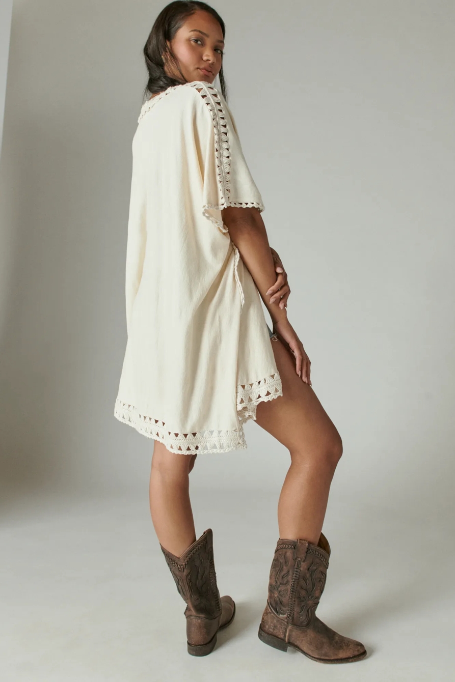 CROCHET TRIM KIMONO, image 3