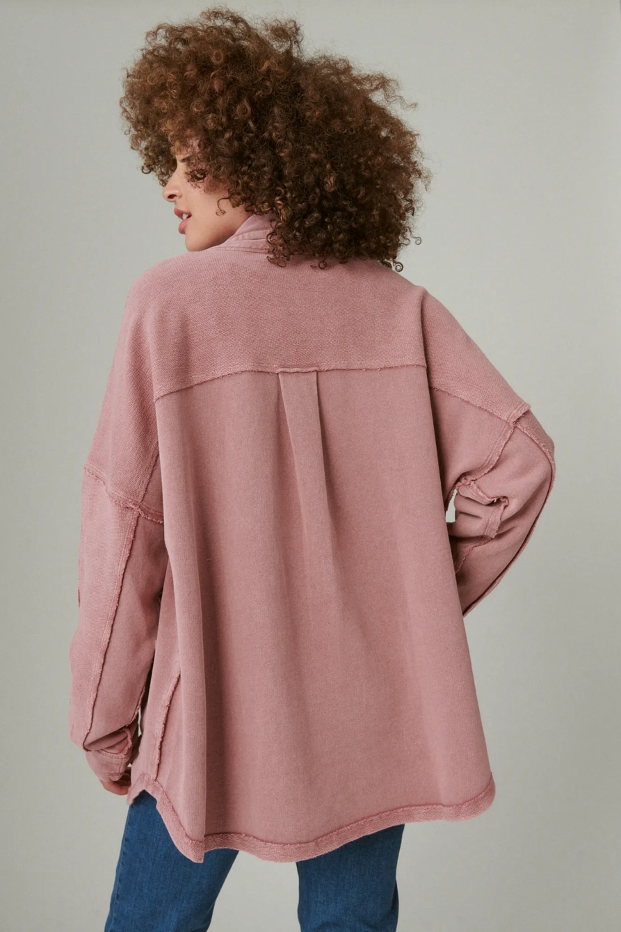 RAW EDGE KNIT KIMONO, image 3