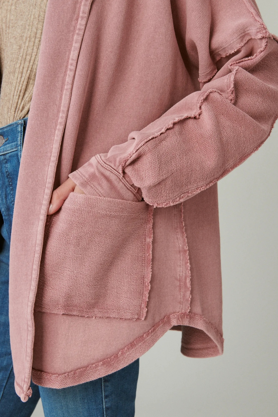 RAW EDGE KNIT KIMONO, image 4